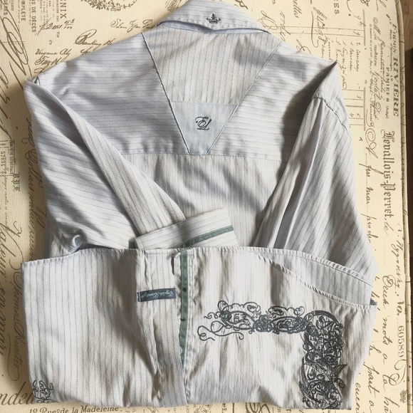 English Laundry Embroidered Dress Shirt - Picture 3 of 7